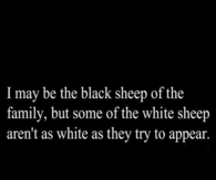 the black sheep