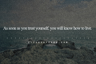 Trust yourself