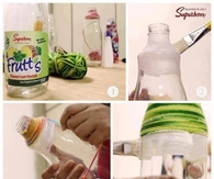 DIY Yarn Bottles Tutorial