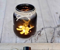 DIY Halloween Candle in Vase