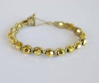 DIY Gold Beads Wristband
