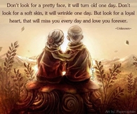 look for a kind heart