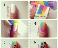 DIY Rainbow Leopard Nail Art Tutorial