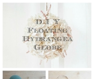 DIY Floating Hydrangea Globes