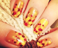 Autumn Nail Dots
