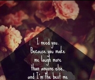 I need you