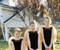 Pumpkin flower girls