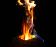 Flame jack o lantern