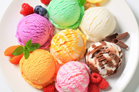 Scoops of ice cream
