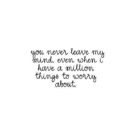 you never