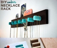 DIY Ombre Necklace Rack