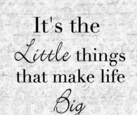 The little things