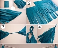 DIY tassel garland
