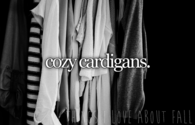 Cozy cardigans