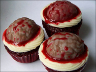 Brain cupcakes