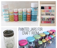 Painted Mason Jar Tops