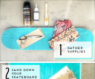 DIY Skateboard Jewelry Organizer