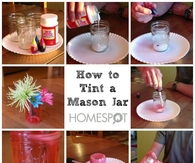 How to tint a mason jar