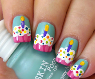 Cupcake nail art