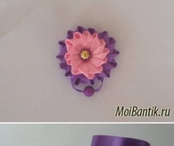 DIY Ribbon Button Flower