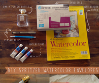 DIY Watercolor Envelopes