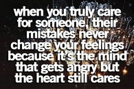 when you truly care for someone