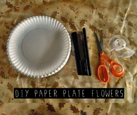 DIY Plate Flowers