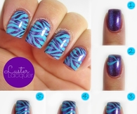 DIY Zebra Print Nails
