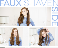 Faux Shaven Side Hair Tutorial