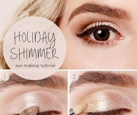DIY Holiday Shimmer Eye Makeup