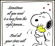 Sometimes all you need is a hug from the right person
