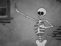 Air guitar skeleton