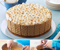 DIY S'mores Ice Cream Cake