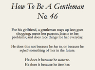 How to Be A Gentleman
