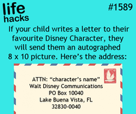How to get Disney character autograph