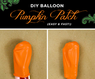 DIY Balloon Pumpkin Patch