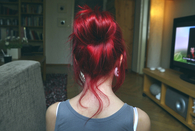 Red pin up