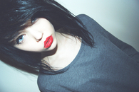 Emo punk black hair