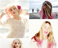 Blond and Pink Hair