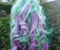 Green Purple Hair
