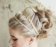 Updo with Braid for Bride