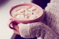 Hot chocolate with big marshmallows