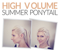 DIY High Volume Ponytail
