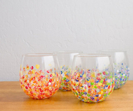 DIY Colorful Hand Dotted Tumblers