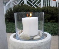 Concrete fire column