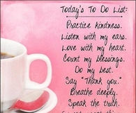 Today's To Do List