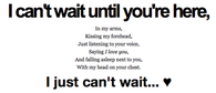 I Cant Wait