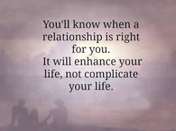 the right relationship
