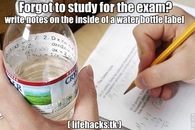 Forgot to study Life hack