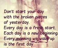 the broken pieces of yesterday